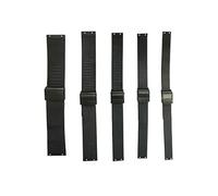 NZZXTO Replacement Stainless Steel Watch Band for Bering Unisex Watches with Screw ，Fits More Sizes（24mm Black Hole pitch 15mm