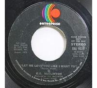 O.B. MCCLINTON - O.B. MCCLINTON-let me love you/ you don't miss your water ENTERPRISE (45 single record)