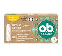 O.B. Tampones orgánicos en 100 de algodón orgánico, blanco