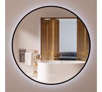 Ô Bain Espejo de Baño con Luz Led - Fabricado en España - 3 Temperaturas Color - Intensidad Regulable - Sistema Antivaho - 2 Altavoces Bluetooth Estéreos