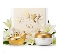 O Boticário Lily Coffret Regalo Set Perfume y Cuidado de la Piel con 2 Productos en Caja Beige | Lily Crema Hidratante Corporal Perfumada Satinado 250g y Lily Perfume Eau de Parfum EDP 75ml