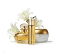O Boticário Lily Set Regalo Perfume y Cuidado de la Piel con 3 Productos | Crema Hidratante Corporal 250g, Aceite Corporal Perfumado 150ml y Eau de Parfum EDP 75ml