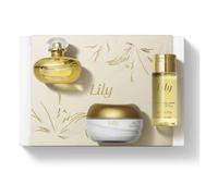 O Boticário Lily Coffret Set Regalos Para Mujer 3 Productos | Lily Crema Hidratante Perfumada 250g, Perfume Eau de Parfum EDP 75ml y Aceite Corporal 150ml