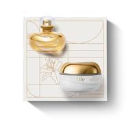 O Boticário Lily Coffret Set Regalos Para Mujer | Lily Crema Hidratante Corporal Perfumada Satinado 250g y Lily Perfume Eau de Parfum EDP 75ml
