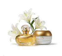 O Boticário Lily Set Regalo Perfume y Cuidado de la Piel con 2 Productos | Lily Crema Hidratante Corporal Perfumada Satinado 250g y Lily Perfume Eau de Parfum EDP 75ml