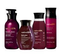 O Boticário Nativa SPA Ciruela Negra Set Regalo Cuidado de la Piel con 4 Productos | Crema Hidratante Corporal 400ml, Aceite Corporal Perfumado 200ml, Gel de Ducha y Baño 200g y Bruma Corporal 200ml