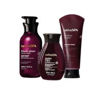 O Boticário Nativa SPA Ciruela Negra Set Regalo Cuidado de la Piel con 3 Productos | Crema Hidratante Corporal 400ml, Aceite Corporal Perfumado 200ml y Gel de Ducha y Baño 200g