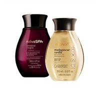 O Boticário Nativa SPA Vainilla 200ml y Ciruela Negra 200 ml Aceite Corporal Hidratante Perfumado I Set Regalo Mujer 2 Productos