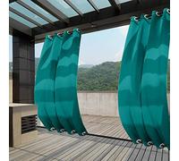 o Cortinas extralargas para exteriores, resistentes al viento, aislamiento térmico, bloqueo de luz, paneles de privacidad para patio, jardín, glorieta, porche, cabaña, 84 pulgadas de ancho x 120