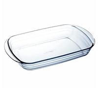 Ô Cuisine Fuente para Horno Rectangular 39 x 24 x 6 cm Transparente Vidrio (6 Unidades)