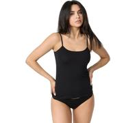 o-day Liabel - Camiseta de tirantes para mujer, 100% algodón, ajuste perfecto, comodidad óptima, camiseta de tirantes para mujer de algodón, ideal para cualquier estación, Negro 3pcs - Hombro