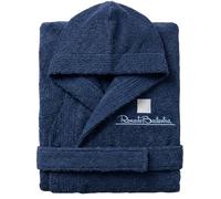 o-day Renato Balestra - Albornoz para hombre de rizo con capucha, bolsillos y cinturón, suave albornoz de rizo de algodón M-XXL, Azul marino, XL