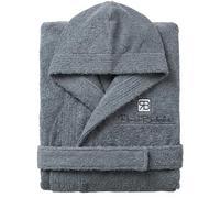 o-day Renato Balestra - Albornoz para hombre de rizo con capucha, bolsillos y cinturón, suave albornoz de rizo de algodón M-XXL, gris, XXL