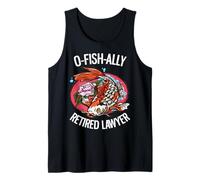 O-Fish-Ally Abogado Jubilado Divertido Koi Lover Jubilación Camiseta sin Mangas