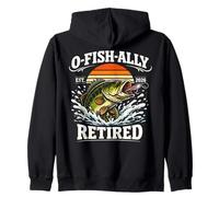 O-Fish-Ally Retired 2026 Fishing Retirement Funny Fisherman Sudadera con Capucha