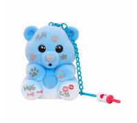 O-Kinee Oso Azul Love & Tell,Osito Interactivo Grabable,Juguete Interactivo Apto para Niños a Partir de 3 Años,Peluche Parlante, Llavero de Osito de Peluche con Chupete y Llavero