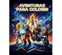 O Livro de Colorir: Guerreiros de Elite, Monstros e Galáxias: desenhos que variam do nível iniciante ao avançado. Inclui ninjas, heróis espaciais, dragões e mundos de blocos.