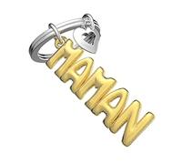 O meta[l]morphose METALMORPHOSE - Llavero de globo de helio mamá y corazón - Idea de regalo para el día de la madre, dorado, talla única, Único