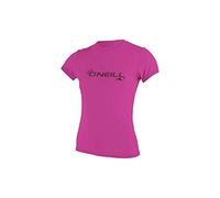 O´Neill Wetsuits WMS Basic Skins Short Sleeve Sun Shirt Chaleco de erupción, Mujer, Morado, M