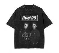 O-Oasis Live 25 Tour T Shirts Streetwear Hip Hop Novelty Tops WoShort Sleeve Oversize Printed