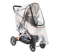 O³ Protector de lluvia para cochecito universal - Impermeable | Ventana de contacto | Protege de mosquitos, lluvia, viento, nieve, humedad | Regalo con 2 ganchos para bolso