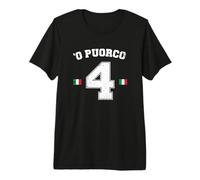 O Puorco Gracioso Italiano Tombola Smorfia Napoletana Camiseta Premium