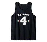 O Puorco Gracioso Italiano Tombola Smorfia Napoletana Camiseta sin Mangas