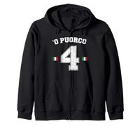 O Puorco Gracioso Italiano Tombola Smorfia Napoletana Sudadera con Capucha