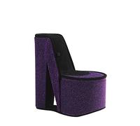 O.R.E HBB1836 Joyero Oculto de Zapatos de tacón Alto Iridiscente, Terciopelo Morado, 9"