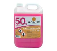O.Range Anticongelante G12 orgánico Oat Rosa - Uso Directo - Líquido refrigerante al 50% - Protección del Circuito de refrigeración Entre -40 °C y +130 °C - 5 litros
