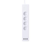 O+ Smart Power Strip French Tipo 4 Puertos, Blanco