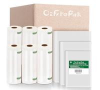 O2frepak 50x15x25cm,50x20x30cm,50x25x33cm y 3Rollos 20x600cm,3Rollos 28x600cm Bolsas Envasar al Vaci Vacio Alimentos Bolsas de Vacío de Alimentos,Bolsas para Envasar al Vacío para Alimentos Sin BPA