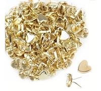 O5O2 150 Piezas Encuadernadores, Brads Scrapbooking, Encuadernador,Mini Brads, Albumes de Recortes,Sujetadores de Hierro, Encuadernadores de Metal para Papel Decoración Herramienta