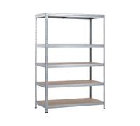 O91 Estantería Modular Metálica con 5 Baldas 1250kg 120x60x180cm O91