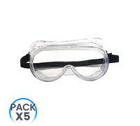 O91 Pack 5 Gafas Protectoras Integrales Transparente O91