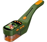 OAEBLLE Recogeinsectos para niños, Pantalla IPS de 2,4 Pulgadas y 1080p HD, 500 x Aumento, microscopio para niños, Juguete de Aprendizaje Stem, Color Verde Oscuro