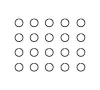 OAEPG 20 anillos divididos de metal plano redondo llavero de coche herramienta al aire libre anillos resistentes a la corrosión anillos duraderos llaveros anillos