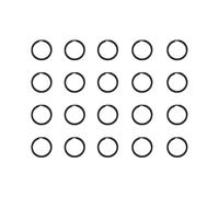 OAEPG 20 anillos divididos de metal plano redondo llavero de coche herramienta al aire libre anillos resistentes a la corrosión anillos duraderos llaveros anillos