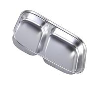 OAEPG Bandeja separadora de alimentos de acero inoxidable 304 resistente para necesidades funcionales de comedor, perfecta para estudiantes y trabajadores, bandeja de comida fácil de usar