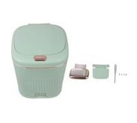 OAEPG Barrels-shaped Foot Pedal Metal Household Garbage Can Pedal Rubbish Bin with Lid for Kitchens Bathrooms and Workspaces Trash Can