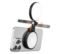 OAEPG Lámpara de fotografía portátil con pantalla sin costuras y dispositivo atractivo global, luz de relleno atractiva de metal