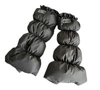 OAEPG Mangas acolchadas aislantes para mujer, calentadores de piernas cálidos, con etiqueta de letras, puños para botas, resistentes al viento, calcetines sin pies, calcetines de aislamiento térmico