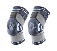 OAEPG Rodillera deportiva con estabilizadores laterales, ligera, transpirable, para hombres y mujeres, recuperación de lesiones, senderismo, rodilla