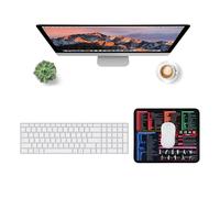 Oaioya Alfombrilla de ratón con atajos en italiano para oficina, 30 x 25 cm, alfombrilla de ratón con atajos de teclado y fórmulas, diseño de cruceros para Excel/Word/PPT/Windows Oficina Estudio