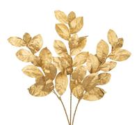 Oairse Set de 3 hojas de magnolia artificial, plantas artificiales, hojas de magnolia como de verdad para decoración de boda boho, decoración de hojas de palma tropical para el hogar, casa, fiesta