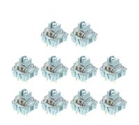 OAJABBGE 10Pcs TTCs Silents Bluish White V2V3 Switches 3Pin 50 Million Linears For MX Mechanical Keyboards TTCs Silence