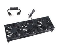 OAJABBGE 120 mm 5-V TRES ventiladores USB para una disipación de calor eficiente 1400 rpm velocidad 45 CFM flujo de aire para ventilación electrónica