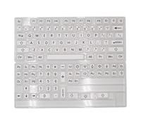 OAJABBGE 125 PCS Key Caps Altura Original Negro Y Blanco Fuente Grande Keycap Set Calor Bajo Sublimado Comodidad Para Teclados Mecánicos