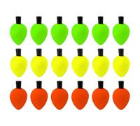 OAJABBGE 18 Uds. Bobbers Flotantes Indicadores De Pesca Bobbers para Agua Dulce Salada Indicadores De Espuma Flotador Mosca Dulce