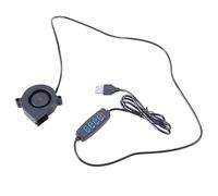 OAJABBGE 5V USB Operado PC Router Ventilador 5015 Ventilador con Flujo de Aire Velocidad Ajustable 3500 RPM para PC 3D Impresora Electrónica